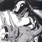  black_and_white bodily_fluids bone_frill ceratopsian cum cum_inside dinosaur duo extinct female female_penetrated feral feral_on_feral frill_(anatomy) from_behind_position genital_fluids genitals gilbert_hernandez male male/female male_penetrating male_penetrating_female monochrome nude ornithischian penetration penile penile_penetration penis penis_in_pussy prehistoric_species questionable_consent reptile scalie sex surprise surprise_sex tail theropod tongue tongue_out triceratops tyrannosaurid tyrannosauroid tyrannosaurus tyrannosaurus_rex vaginal vaginal_penetration 