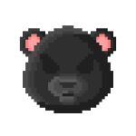 alpha_channel ambiguous_form ambiguous_gender angry bear black_bear black_body black_fur black_nose colored countershade_face countershading digital_media_(artwork) emoji empty_eyes eyebrows front_view fur grey_body grey_countershading grey_fur headshot_portrait icon looking_at_viewer mammal mouth_closed pixel_(artwork) portrait r74moji r74n shaded simple_background snout solo transparent_background ursine