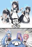  &lt;key&gt;_(robot)_(blue_archive) 1boy 4girls :d absurdly_long_hair apron aqua_hair aris_(blue_archive) aris_(maid)_(blue_archive) armband bandaid bed black_hair blood blood_from_mouth blue_archive blue_bow blue_bowtie blue_eyes bow bowtie braid bruce8763 commentary_request doodle_sensei_(blue_archive) facial_mark feather_hair forehead_mark green_eyes hair_between_eyes hair_bow hair_ornament hair_ribbon halo hanae_(blue_archive) hat heart_attack highres holding holding_mop hospital_bed knights_hospitaller long_hair long_sleeves maid maid_apron mine_(blue_archive) mop multiple_girls nurse_cap official_alternate_costume official_alternate_hairstyle one_side_up parted_bangs pink_eyes pink_hair pointy_ears purple_hair pushing ribbon school_uniform sensei_(blue_archive) serafuku serina_(blue_archive) short_sleeves side_ponytail sidelocks simple_background single_braid smile twintails unconscious v-shaped_eyebrows very_long_hair white_armband wristband x_hair_ornament 