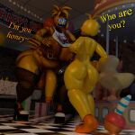 2024 3d_(artwork) animatronic anonymousfm anthro areola avian balls beak big_breasts big_butt bird blender_(software) blender_cycles breasts butt chicken chubby_female clothing cupcake_(fnaf) digital_media_(artwork) duo english_text female five_nights_at_freddy&#039;s five_nights_at_freddy&#039;s_2 flaccid galliform gallus_(genus) genitals hair herm hi_res huge_breasts huge_butt humanoid_genitalia humanoid_penis hyper hyper_butt intersex machine makeup nipple_piercing nipples nude open_mouth penis phasianid piercing robot scott_cawthon scottgames sharp_teeth size_difference smile tail teeth text thick_thighs toy_chica_(fnaf) wide_hips yellow_body
