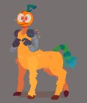 blush centaur equid equid_taur feral food fruit fur humanoid_taur machine male mammal mammal_taur plant prosthetic prosthetic_limb pumpkin robot robot_arms shy solo strangecorvus taur wire