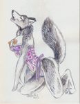  canine corset female heather_bruton lingerie mammal nipples panties solo underwear wolf 