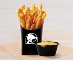 backlighting container cup fast_food food fries honey_mustard light lighting logo low_res napkin not_furry on_display overflow photo photography_(artwork) pose real sauce simple_background taco_bell what white_background zero_pictured