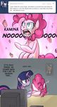  blue_eyes crying cutie_mark english_text equine female feral friendship_is_magic fur hair horn horse mammal multi-colored_hair my_little_pony open_mouth pink_fur pink_hair pinkie_pie_(mlp) pony purple_eyes purple_fur tears television text twilight_sparkle_(mlp) uc77 unicorn 