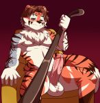 absurd_res ailurid anthro felid first_person_view genitals hi_res hybrid leash leash_pull leashed_pov male mammal nude pantherine penis ramen_(noodelicious) red_panda solo tiger zairuz