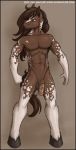  2011 abs anthro balls brown_eyes brown_hair conditional_dnp equine hair hooves horse jay_naylor male mammal nipples nude penis solo standing url 