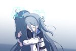  &lt;key&gt;_(blue_archive) 2girls absurdly_long_hair absurdres aris_(blue_archive) black_hair black_hairband blue_archive blue_halo blue_necktie closed_eyes collared_shirt crying hairband halo highres jacket kiroshi long_hair long_sleeves multiple_girls necktie one_side_up open_mouth shirt very_long_hair white_jacket white_shirt 