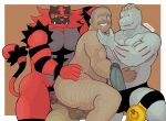 abs anal anal_penetration anthro anthro_penetrating anthro_penetrating_human arm_hair back_hair balls baraboy big_balls big_muscles big_pecs black_body black_fur body_hair butt_hair cupping_chin erection facial_hair fangs felid fur generation_7_pokemon genitals grey_body grey_fur grey_hair grin group group_sex hair hairy_balls hi_res holding_partner human human_on_anthro human_penetrated humanoid incineroar interspecies leg_hair looking_pleasured machine male male/male male_penetrated male_penetrating male_penetrating_male mammal multicolored_body multicolored_fur muscular muscular_anthro muscular_human muscular_humanoid muscular_male mustache nintendo nude pantherine pecs penetration penile penile_penetration penis_in_ass pokemon pokemon_(species) pokephilia red_body red_fur sex smile teeth threesome trio two_doms_one_sub