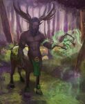 abs absurd_res antlers blizzard_entertainment cduty1990 cenarius_(warcraft) deer deer_taur forest hi_res hooves horn humanoid keeper_of_the_grove_(warcraft) magic magic_user male mammal mammal_taur pecs plant solo taur tree warcraft