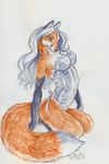  canine corset female fox heather_bruton lingerie mammal panties underwear 