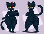  anthro blackmore breasts domestic_cat feet felid feline felis female geometric_background hair hi_res looking_aside looking_back mae_borowski mammal narrowed_eyes night_in_the_woods nipples nude overweight raised_tail seductive simple_background slightly_chubby slightly_chubby_female solo tail whiskers 