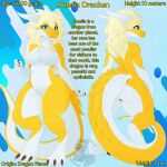 absurd_res amelia_dracken anthro drag&oacute;n dragon dreiden fantasy_creature female fluffy fur hi_res model_sheet mythological_creature mythological_scalie mythology reference_image reference_photo reference_to_character scalie solo yellow_body yellow_fur