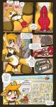 anal anal_masturbation anthro chastity_cage chastity_device clothed clothing comic crossdressing fucking_machine girly hi_res husdur machine masturbation miles_prower sega solo sonic_the_hedgehog_(series)