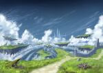  cloud concept_art day floating_island granblue_fantasy highres landscape no_humans outdoors road ruins scenery sky soraciel 