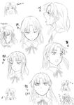  :o :p angry braid character_sheet crying expressions face frown greyscale hat highres hong_meiling long_hair looking_at_viewer monochrome musical_note niwatazumi no_hat no_headwear one_eye_closed open_mouth parted_lips sidelocks simple_background smile star surprised tears tongue tongue_out touhou twin_braids white_background 