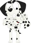absurd_res alpha_channel anthro black_body black_fur bluey_(series) canid canine canis chloe_(bluey) dalmatian daughter_(lore) domestic_dog duo father_(lore) father_and_child_(lore) father_and_daughter_(lore) female frank_(bluey) fur giggling hi_res holding_child looking_down male mammal markings multicolored_body multicolored_fur parent_(lore) parent_and_child_(lore) parent_and_daughter_(lore) porygon2z simple_background spots spotted_body spotted_markings tickling tickling_belly transparent_background two_tone_body two_tone_fur white_body white_fur