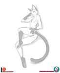 2024 animal_crossing anthro anus biped breasts butt digital_drawing_(artwork) digital_media_(artwork) domestic_cat eyelashes felid feline felis female fur genitals gloves_(marking) hand_behind_head hand_on_butt hi_res leg_markings long_tail looking_at_viewer lying mammal markings monochrome nicnak044 nintendo nipples nude olivia_(animal_crossing) on_side patreon patreon_logo pawpads pinup pose pussy signature sketch slim small_breasts socks_(marking) solo subscribestar subscribestar_logo tail text url whiskers white_body white_fur