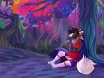  2018 alaskan_malamute alligator alligatorid american_alligator anthro black_hair black_nose bottomwear canid canine canis clothed clothing colorful_theme crocodilian detailed_background digital_media_(artwork) digital_painting_(artwork) domestic_dog duo ears_back embrace embracing_another embracing_from_behind eyes_closed forest freckled_face freckles fully_clothed fur german_shepherd green_inner_ear green_inner_ear_fluff green_nose grey_body grey_bottomwear grey_clothing grey_fur grey_hair grey_hoodie grey_inner_ear grey_inner_ear_fluff grey_shorts grey_topwear hair happy herding_dog hi_res hindpaw hoodie hybrid inner_ear_fluff jaspering king_jasper kristof_(the_floofiest) male male/male mammal nonbinary_(lore) nordic_sled_dog outside pastoral_dog paws pink_bottomwear pink_clothing pink_shorts pivoted_ears plant plantigrade red_clothing red_hoodie red_topwear reptile romantic romantic_couple samoyed scalie shaded shorts sitting smile snout spitz tail teeth topwear trans_(lore) trans_man_(lore) tree tuft watermark whisker_spots white_body white_fur 