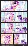  crystal_empire cutie_mark dm29 equine eyes_closed female feral friendship_is_magic hair horn horse mammal multi-colored_hair my_little_pony open_mouth pony princess_cadance_(mlp) purple_eyes purple_hair singing twilight_sparkle_(mlp) two_tone_hair unicorn winged_unicorn wings 