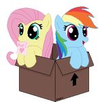  &lt;3 alpha_channel animated blue_eyes box duo ear_twitch equine female feral fluttershy_(mlp) friendship_is_magic hair horse hugs? low_res mammal multi-colored_hair my_little_pony note pink_hair plain_background pony purple_eyes rainbow_dash_(mlp) rainbow_hair tomdantherock transparent_background 
