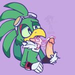  accipitrid accipitriform after_anal after_sex ambiguous_gender anthro avian bird bodily_fluids copii_chaotix cum cum_in_mouth cum_inside cum_on_penis cum_string genital_fluids genitals jet_the_hawk male penis sega solo sonic_riders sonic_the_hedgehog_(series) 