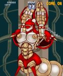  android anthro apode armband armor big_breasts breasts cable chi_un-d_(gunforce_ii) colored_sketch draconcopode female gunforce_ii headgear helmet hi_res humanoid irem legless machine metallic_body naga nipples not_furry raised_arm red_armband red_armor risqueraptor robot robot_humanoid serpentine shoulder_guards sketch solo solo_focus 