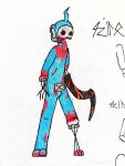  absurd_res ambiguous_gender amputee anthro black_eyes blood blood_from_mouth blood_in_mouth blood_on_arm blood_on_chest blood_on_face blood_on_hand blood_on_leg blood_splatter blue_body bodily_fluids claw_growth claws dead_by_daylight disability fur gore gore_focus growth hi_res horror_(theme) injuries mammal missing_arm missing_jaw missing_leg monster nightmare_fuel rilo_roshigan simple_background slendytubbies solo solo_focus teletubby the_entity(dbd) tongue tongue_out traditional_media_(artwork) weapon wounded 