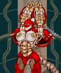  android anthro apode armband armor big_breasts breasts cable chi_un-d_(gunforce_ii) colored_sketch draconcopode female genitals gunforce_ii headgear helmet hi_res humanoid irem legless machine metallic_body nipples not_furry pussy raised_arm red_armband red_armor risqueraptor robot robot_humanoid serpentine shoulder_guards sketch solo solo_focus tail 