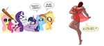  applejack_(mlp) deadpool female fluttershy_(mlp) friendship_is_magic male my_little_pony pinkie_pie_(mlp) rainbow_dash_(mlp) rarity_(mlp) tarajenkins twilight_sparkle_(mlp) 