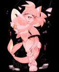  amy_rose anthro black_background bodily_fluids clothing duo eulipotyphlan female feral fish guide_lines hedgehog hi_res hug legwear mammal marine open_mouth open_smile sega shark simple_background smile sonic_the_hedgehog_(series) tears thigh_highs usa37107692 