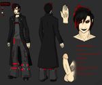  balls clothing corpse-grinder erection goth human male model_sheet not_furry penis plain_background pose smile solo standing 
