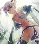  blue_eyes bodysuit elbow_gloves gloves jikei long_hair o-ring purple_hair solo sophie_(tales) tales_of_(series) tales_of_graces twintails 
