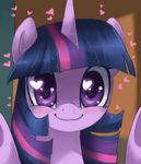  clasherz crenair equine female feral fin friendship_is_magic fur hair horn horse long_hair looking_at_viewer mammal multi-colored_hair my_little_pony pony purple_eyes purple_fur smile solo twilight_sparkle_(mlp) unicorn 