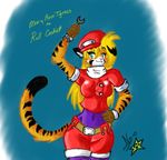  clothing cosplay feline female mammal megaman_legends nekostar roll_caskett smile tiger 