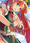  absurdres blue_eyes highres hong_meiling long_hair looking_at_viewer parted_lips peninsula_(disappearedstump) red_hair sketch solo touhou 