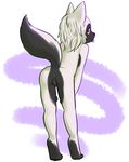  anthro anus bent_over bluestalker canine cub female looking_back mammal nude pussy raised_tail saucy solo teasing tongue tongue_out wolf young 