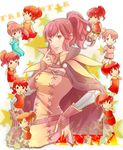  6+girls anna_(fire_emblem) artist_request fire_emblem highres multiple_girls ponytail red_eyes red_hair tagme 