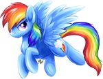  alpha_channel britishstarr cutie_mark equine female feral flying friendship_is_magic hair looking_at_viewer mammal multi-colored_hair my_little_pony pegasus plain_background purple_eyes rainbow_dash_(mlp) rainbow_hair solo transparent_background wings 
