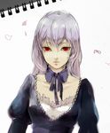  8981 bad_id bad_pixiv_id dress frills long_hair red_eyes rozen_maiden silver_hair solo suigintou 