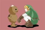  artist_request blonde_hair blue_eyes earrings gloves goron jewelry link pointy_ears smile the_legend_of_zelda the_legend_of_zelda:_ocarina_of_time 