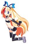  :q cosplay disgaea etna etna_(cosplay) flat_chest flonne harada_takehito long_hair official_art solo thighhighs tongue tongue_out very_long_hair wings 