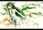  green_hair long_hair saya saya_no_uta solo tears tsurukame 