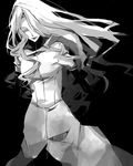  ak_(artist) angelica_einstellsehn bad_id bad_pixiv_id closed_eyes dogs:_bullets_&amp;_carnage elbow_gloves gloves greyscale lipstick long_hair makeup monochrome solo 