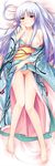  angel_beats! artist_request breast_slip breasts clothes_lift dakimakura full_body japanese_clothes kimono kimono_lift knees_together_feet_apart legs medium_breasts nipples no_bra no_panties off_shoulder one_breast_out pussy solo tenshi_(angel_beats!) 