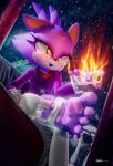 3d_(artwork) 5_toes 699mha anthro blaze_the_cat bodily_fluids digit_ring digital_media_(artwork) feet female foot_fetish foot_focus hi_res jewelry looking_at_viewer ring sega soles solo sonic_the_hedgehog_(series) sweat sweaty_feet toe_ring toes