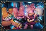 3d_(artwork) 5_toes 699mha amy_rose anthro clothed clothing digital_media_(artwork) duo feet female female/female foot_fetish foot_focus french_kissing hi_res humanoid_feet kissing plantigrade rouge_the_bat sega soles sonic_the_hedgehog_(series) toes