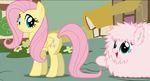  animated blue_eyes cute_mark cutie_mark equine female feral fluffle_puff fluttershy_(mlp) friendship_is_magic fur green_eyes hair hooves horse mammal my_little_pony nude open_mouth pegasus pink_hair pony wings yellow_fur 