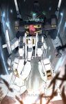  advance_of_zeta arms_at_sides artist_name beam_rifle energy_gun full_body glowing glowing_eyes green_eyes gun gundam gundam_tr-1_hazel highres hisato_hasuki_(artist) holding holding_gun holding_weapon mecha mecha_focus mobile_suit no_humans robot science_fiction solo standing titans_(gundam) titans_test_team_(gundam) v-fin weapon 