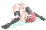  aneros autofacial black_legwear bokugeki butt_plug censored cum cum_on_self facial green_eyes male_focus male_masturbation masturbation nipples nude original otoko_no_ko penis short_hair solo spread_legs testicles thighhighs upside-down 