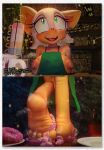 3d_(artwork) 5_toes 699mha anthro apron apron_only barista breasts clothing dialogue digital_media_(artwork) feet female flip_flops foot_fetish foot_focus footwear hi_res humanoid_feet nipples plantigrade rouge_the_bat sandals sega shoes soles solo sonic_the_hedgehog_(series) talking_to_viewer toes